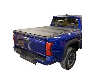 Hard Tri-Fold Low Profile Tonneau Cover; Black (24-26 Tacoma w/ 5-Foot Bed)