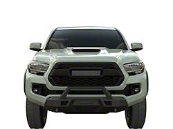 HD Front Bumper with Hoop; Black (16-23 Tacoma)