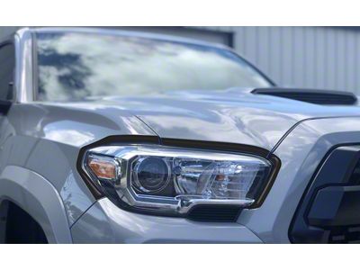 Headlight Accent Trim; Matte Black (16-23 Tacoma)