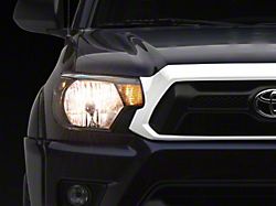 Factory Style Headlights with Amber Corner Lights; Black Housing; Clear Lens (12-15 Tacoma)
