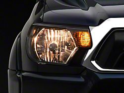 Factory Style Headlights with Clear Corner Lights; Chrome Housing; Smoked Lens (12-15 Tacoma)