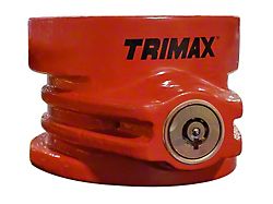 Heavy Duty 5th Wheel King Pin Lock; Red