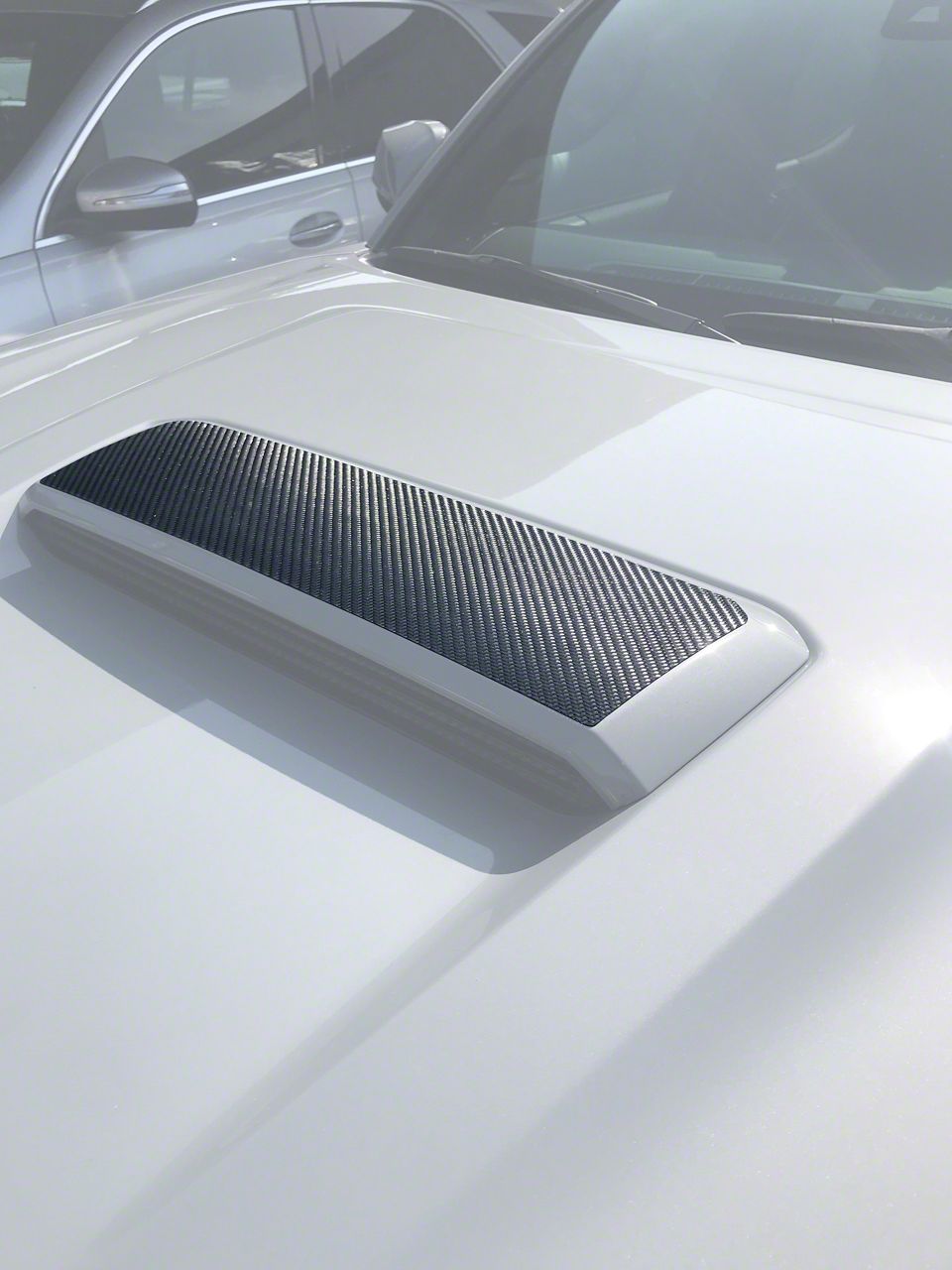 Tacoma Hood Scoop Overlay; Forged Carbon Fiber (16-23 Tacoma