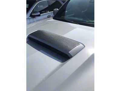 Hood Scoop Overlay; Raw Carbon Fiber (16-23 Tacoma)
