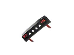 Hybrid Front Bumper with Black Recovery Points; Aluminum (24-26 Tacoma)