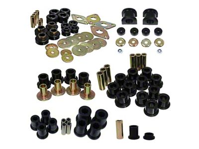 Hyper-Flex System Master Bushing Kit; Black (05-13 Tacoma X-Runner)