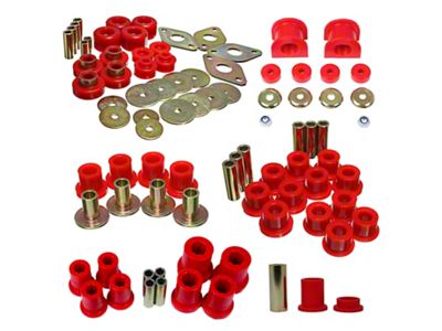 Hyper-Flex System Master Bushing Kit; Red (05-13 Tacoma X-Runner)