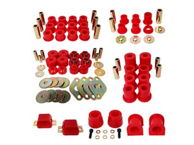 Hyper-Flex System Master Bushing Kit; Red (05-15 Tacoma Pre Runner)