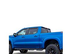 In-Channel Rain Guards; Front and Rear; Smoke (05-15 Tacoma Double Cab)