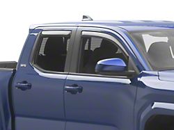 In-Channel Ventvisor Window Deflectors; Front and Rear; Dark Smoke (24-25 Tacoma)