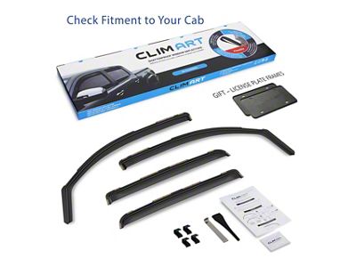 in-Channel Window Deflectors (16-23 Tacoma Double Cab)