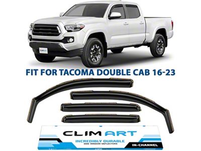 in-Channel Window Deflectors (16-23 Tacoma Double Cab)