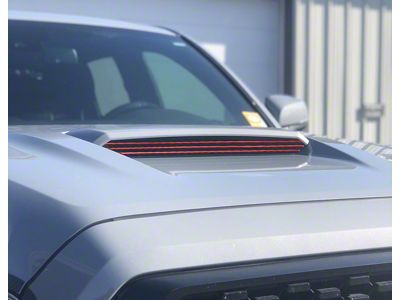 Inner Hood Scoop Line Accent; Gloss TRD Red (16-23 Tacoma)