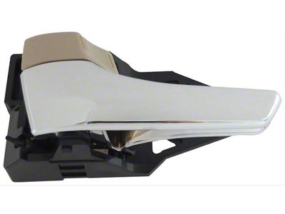 Interior Door Handle; Front or Rear Left; Chrome Lever; With Brown Knob; Plastic (16-19 Tacoma)