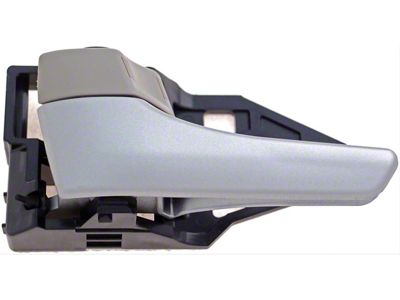 Interior Door Handle; Front and Rear Left; Silver Lever; With Beige Lock Knob; Plastic (16-19 Tacoma Double Cab)