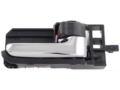 Interior Door Handle; Front and Rear Right; Chrome; With Black Lock Knob; Plastic (05-15 Tacoma Double Cab)