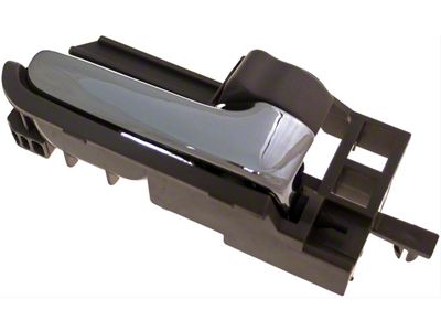 Interior Door Handle; Front and Rear Right; Chrome; With Gray Lock Knob; Plastic (05-15 Tacoma Double Cab)