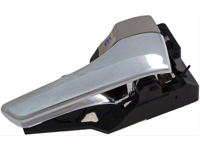 Interior Door Handle; Front Right; Chrome Lever; With Beige Lock Knob; Plastic (16-19 Tacoma Double Cab)