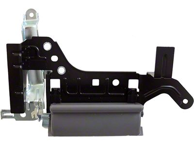 Interior Door Handle; Rear Right Gray; Black; Metal; Plastic (05-15 Tacoma Access Cab)