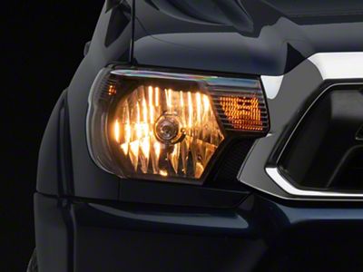 JDM Style Headlights; Black Housing; Clear Lens (12-15 Tacoma)