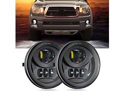 LED Fog Lights; Black Housing (05-11 Tacoma)