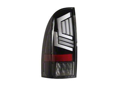 LED Tail Lights; Gloss Black Housing; Clear Lens (05-15 Tacoma)
