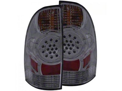 LED Tail Lights; Chrome Housing; Smoked Lens (05-15 Tacoma)