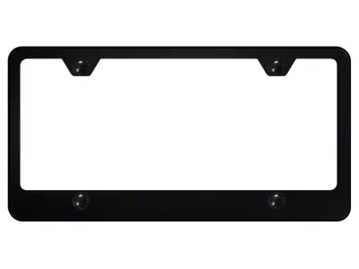 4-Hole Wide Bottom License Plate Frame (Universal; Some Adaptation May Be Required)