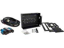 Locking Steel Door Bed Compressor Box Mount with 12V Twin Compressor; Passenger Side (05-23 Tacoma)
