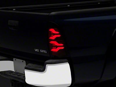 AlphaRex LUXX-Series LED Tail Lights; Black Housing; Smoked Lens (05-15 Tacoma)