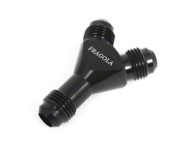 Fragola 6an Y-Male Fitting Black 900606-BL Fragola 6an Y-Male Fitting Black 900606-BL
