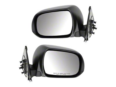 Manual Mirrors; Textured Black (12-15 Tacoma)