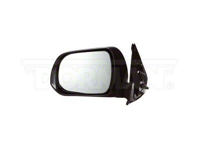 Manual Non-Heated Side Mirror; Driver Side; Black (12-15 Tacoma)