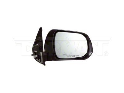Manual Non-Heated Side Mirror; Passenger Side; Black (12-15 Tacoma)