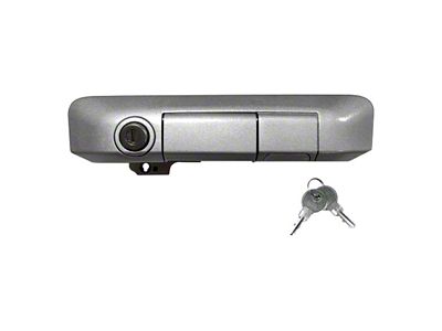 Manual Tailgate Lock Handle with Standard Lock; Silverstreak Mica (05-15 Tacoma)
