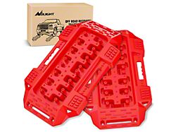 Mini Off-Road Recovery Traction Board Kit; Red