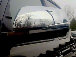 Mirror Covers with Turn Signal Cutout; Chrome (16-23 Tacoma)