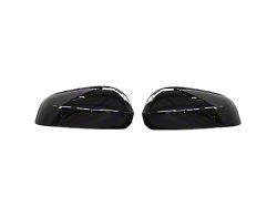 Mirror Overlays without Turn Signal Cut-Out; Gloss Black (24-26 Tacoma)