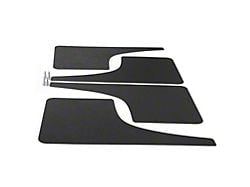 Mud Flaps; Front and Rear; Gloss Carbon Fiber Vinyl (16-23 Tacoma)