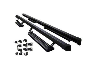 Nerf Side Step Bars; Black (05-23 Tacoma Access Cab)