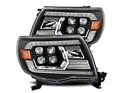 AlphaRex NOVA-Series LED Projector Headlights; Alpha Black Housing; Clear Lens (05-11 Tacoma w/o Factory DRL)