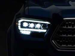 AlphaRex NOVA-Series LED Projector Headlights; Black Housing; Clear Lens (16-23 Tacoma TRD)