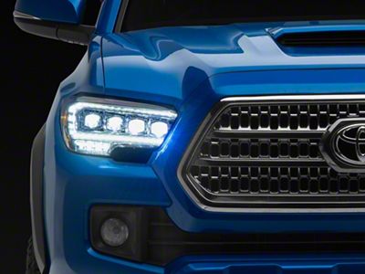 AlphaRex NOVA-Series LED Projector Headlights; Chrome Housing; Clear Lens (16-23 Tacoma TRD)