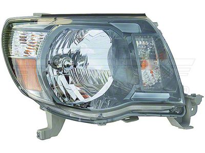 OE Style Headlight; Chrome Housing; Clear Lens; Passenger Side (09-11 Tacoma)