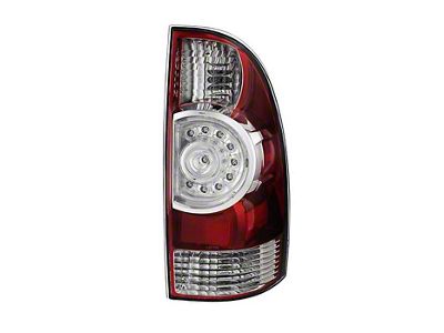 OE Style LED Tail Light; Chrome Housing; Red/Clear Lens; Passenger Side (09-15 Tacoma)