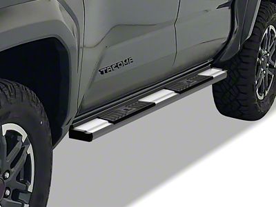 OE Style Running Boards; Polished (24-25 Tacoma Double Cab)