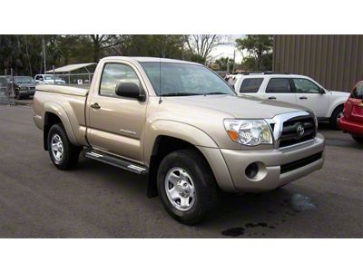 OE Style Running Boards; Polished (05-14 Tacoma Regular Cab)