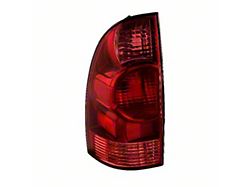 OE Style Tail Light; Chrome Housing; Red/Clear Lens; Driver Side (05-08 Tacoma)