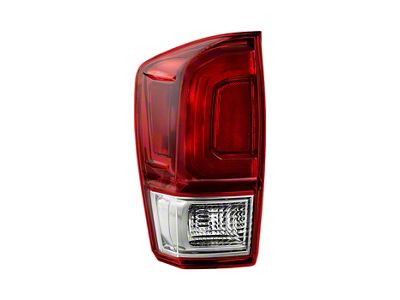 OE Style Tail Light; Smoked Housing; Red Clear Lens; Driver Side (16-17 Tacoma)