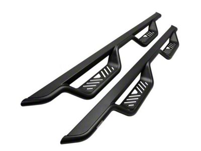 Westin Outlaw Drop Nerf Side Step Bars; Textured Black (05-23 Tacoma Double Cab)
